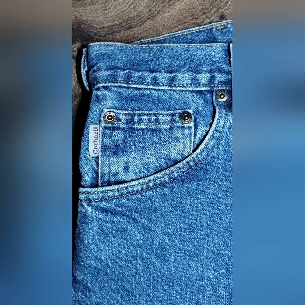 Carhartt Men's Blue Denim Jeans (36X34) - Picture 8 of 10